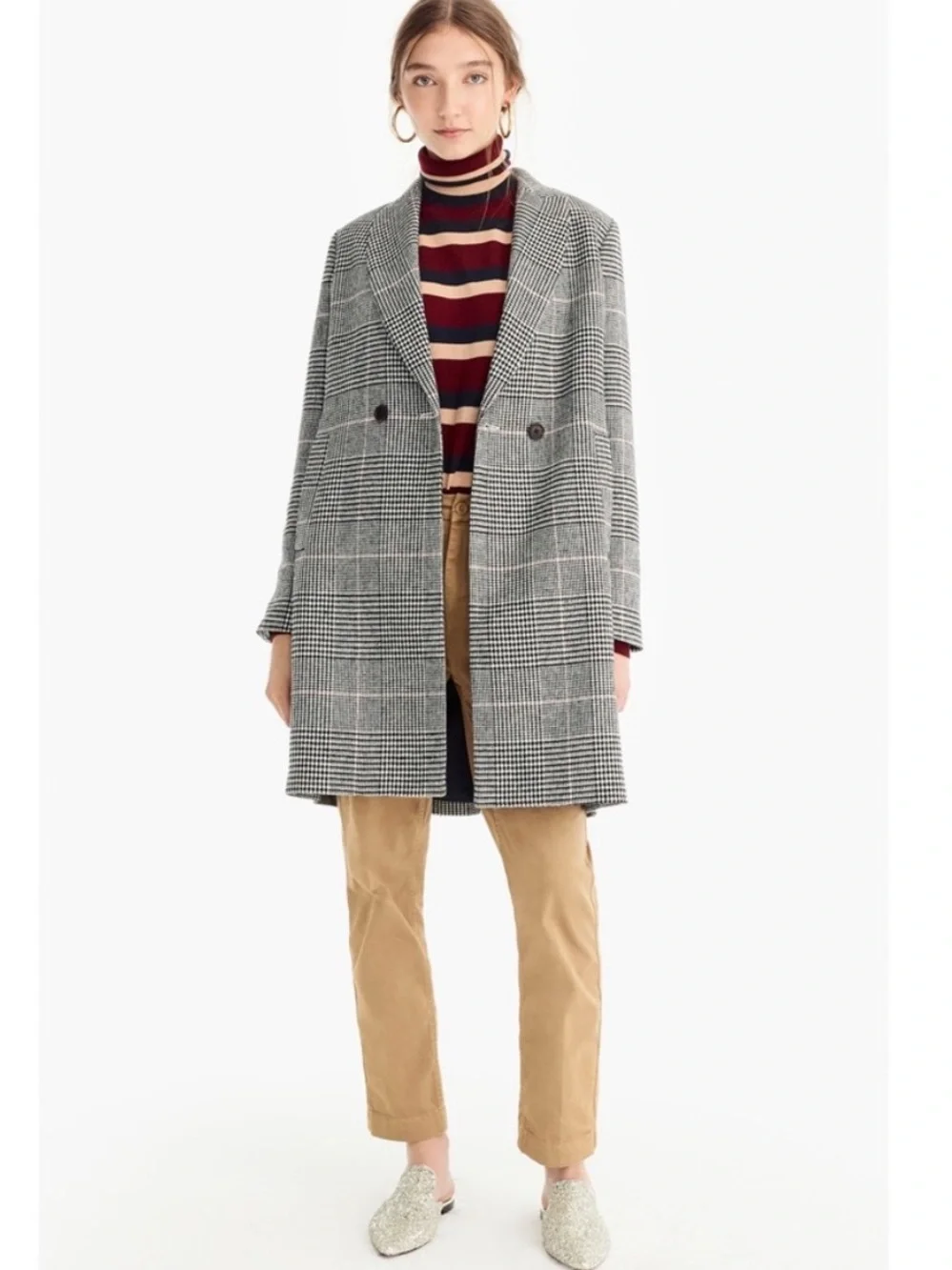 J. Crew Glen Plaid Daphne Topcoat